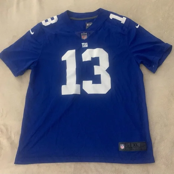 Nike Odell Beckham Jr Royal New York Giants Jersey Blue Jersey Size XL - Picture 2 of 8